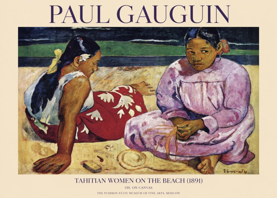 Paul Gauguin Two Tahitian Women III No6 - Juliste