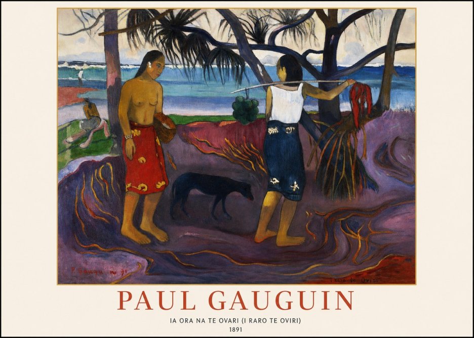 Paul Gauguin Ia Ora Na Te Ovari (I Raro Te Oviri) No1 - Juliste