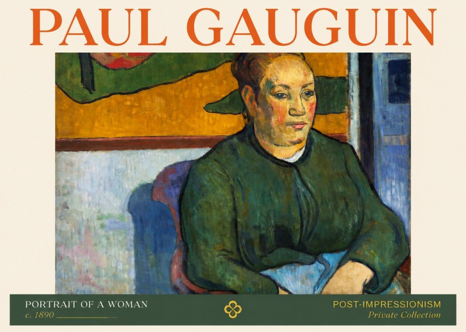 Paul Gauguin Portrait of a Woman No4 - Juliste