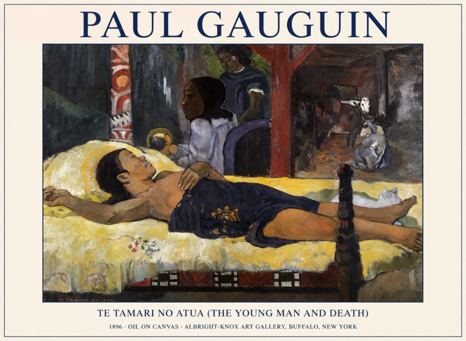 Paul Gauguin Te Tamari No Atua (the Young Man and Death) No1 - Juliste