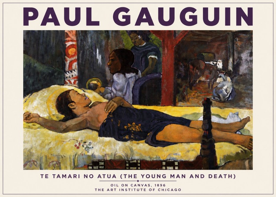 Paul Gauguin Te Tamari No Atua (the Young Man and Death) No4 - Juliste