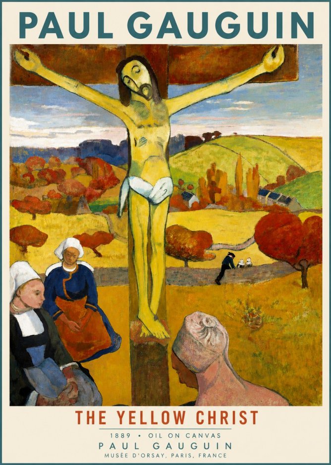 Paul Gauguin The Yellow Christ No3 - Juliste