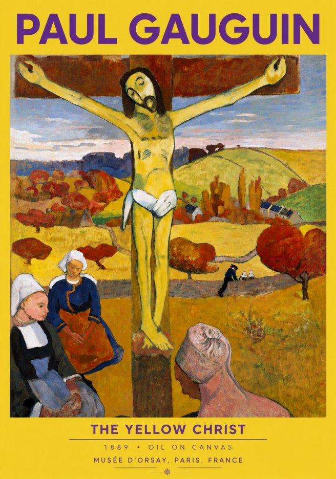 Paul Gauguin The Yellow Christ No4 - Juliste