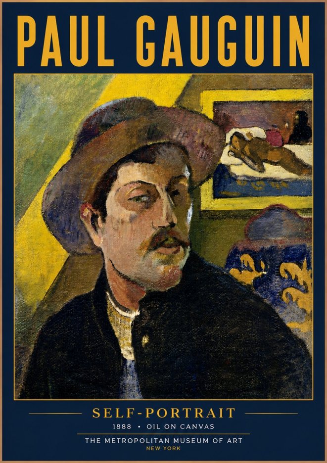 Paul Gauguin Self-portrait II No4 - Juliste