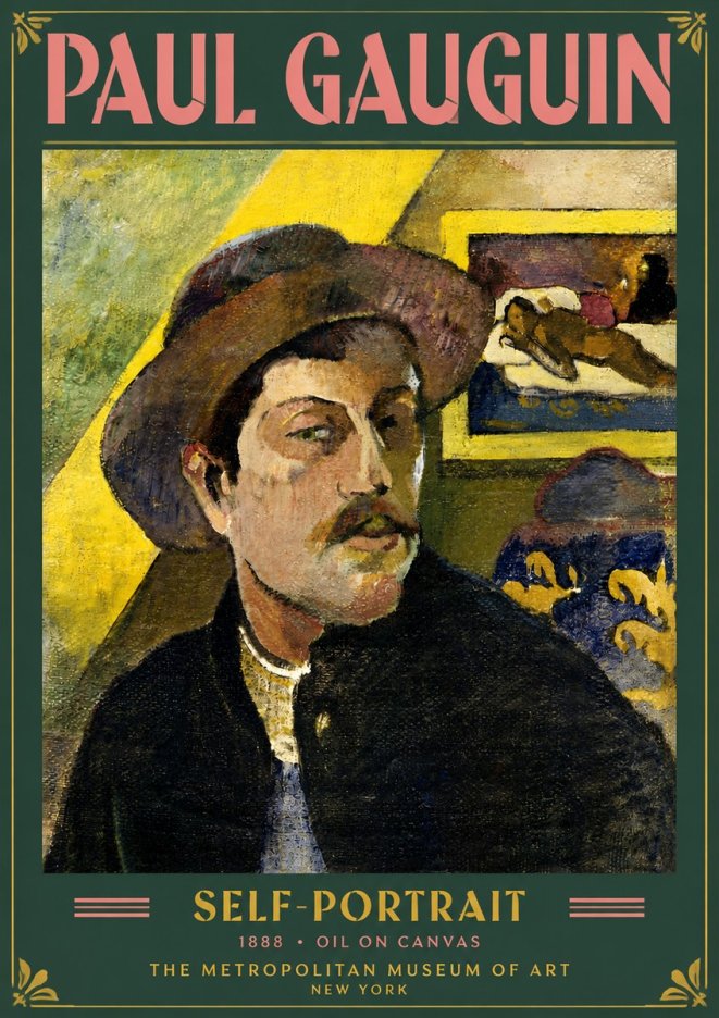 Paul Gauguin Self-portrait II No5 - Juliste