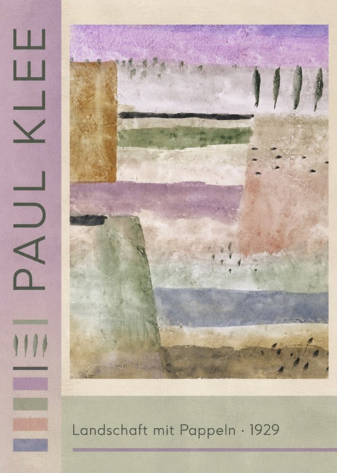 Paul Klee Landschaft Mit Pappeln No2 - Juliste