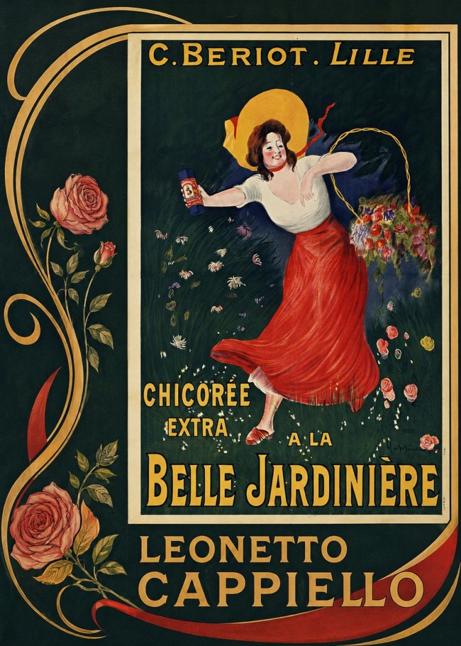 Leonetto Cappiello Chicorée Extra a La Belle Jardinière No2 - Juliste