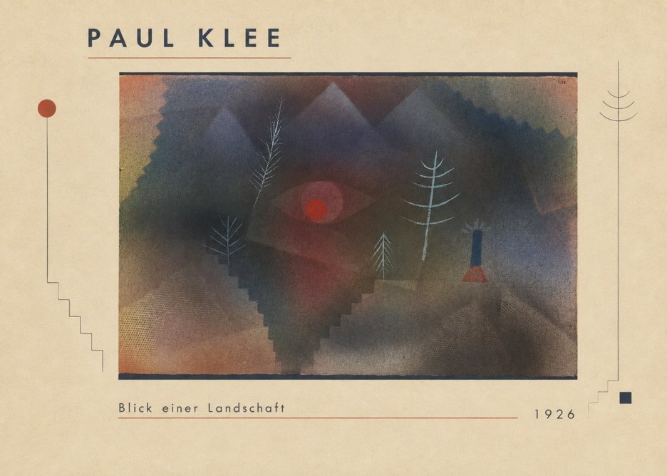 Paul Klee Blick Einer Landschaft No1 - Juliste
