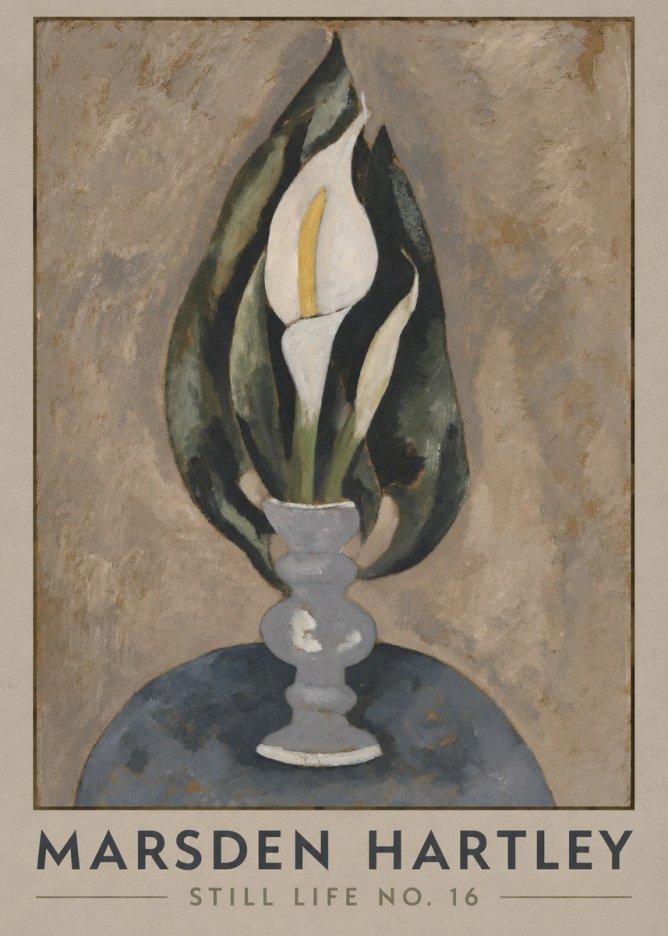 Marsden Hartley Still Life No. 16 No1 - Juliste