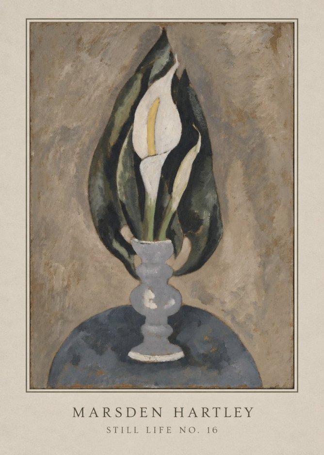 Marsden Hartley Still Life No. 16 No4 - Juliste