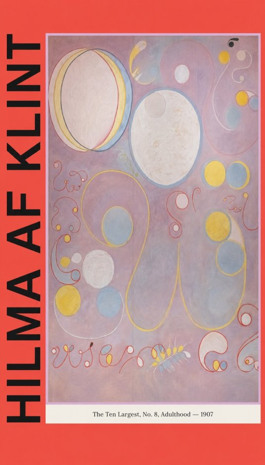 Hilma af Klint The Ten Largest, No. 8, Adulthood No3 - Juliste