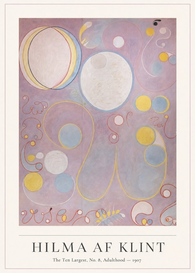 Hilma af Klint The Ten Largest, No. 8, Adulthood No4 - Juliste