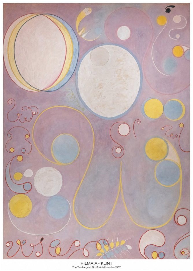 Hilma af Klint The Ten Largest, No. 8, Adulthood No5 - Juliste