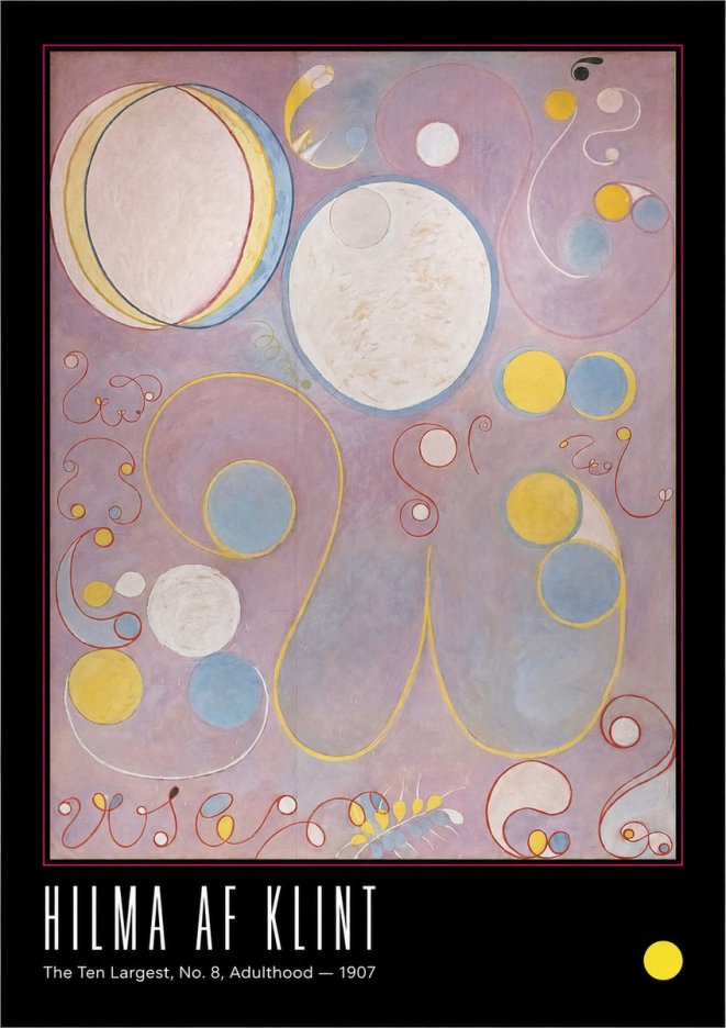 Hilma af Klint The Ten Largest, No. 8, Adulthood No6 - Juliste