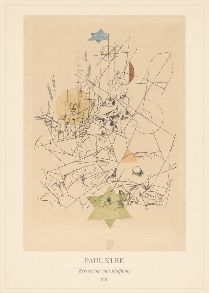 Paul Klee Zerstörung Und Hoffnung I No4 - Juliste