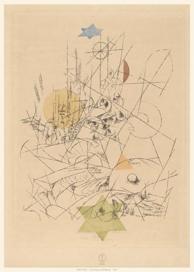 Paul Klee Zerstörung Und Hoffnung I No6 - Juliste