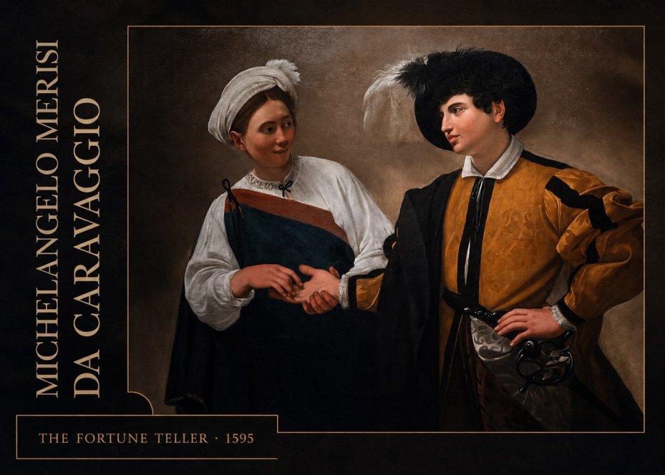 Michelangelo Merisi da Caravaggio The Fortune Teller II No2 - Juliste