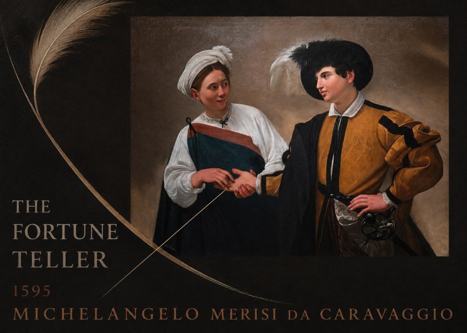 Michelangelo Merisi da Caravaggio The Fortune Teller II No6 - Juliste