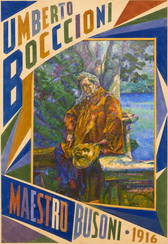 Umberto Boccioni Maestro Busoni No5 - Juliste