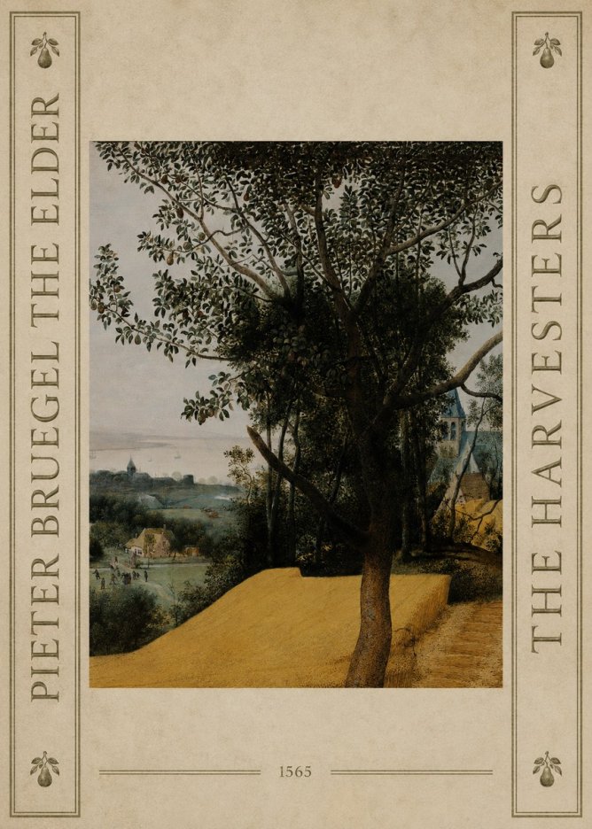 Pieter Bruegel The Harvesters III No4 - Juliste