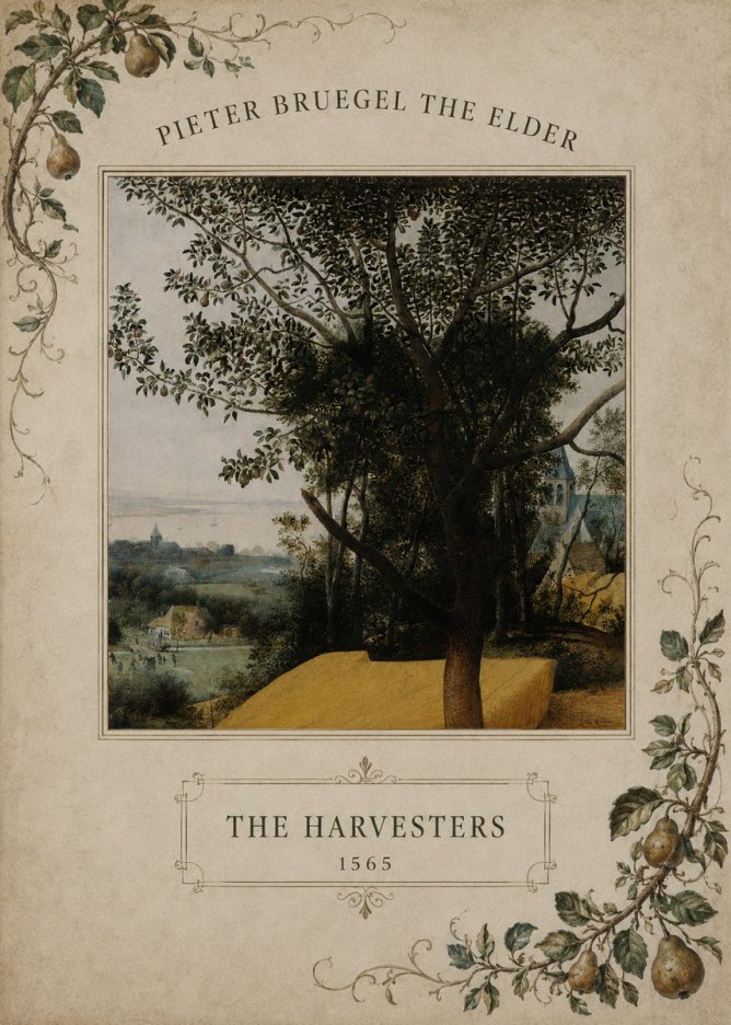 Pieter Bruegel The Harvesters III No6 - Juliste