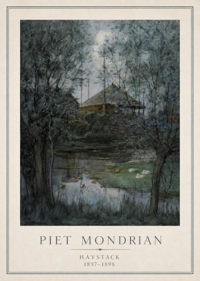 Piet Mondrian Haystack No1 - Juliste