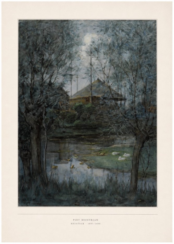 Piet Mondrian Haystack No4 - Juliste
