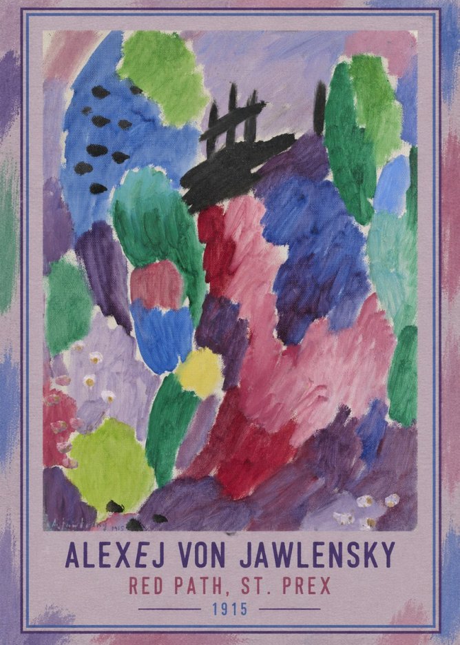 Alexej von Jawlensky Red Path, St. Prex II No3 - Juliste