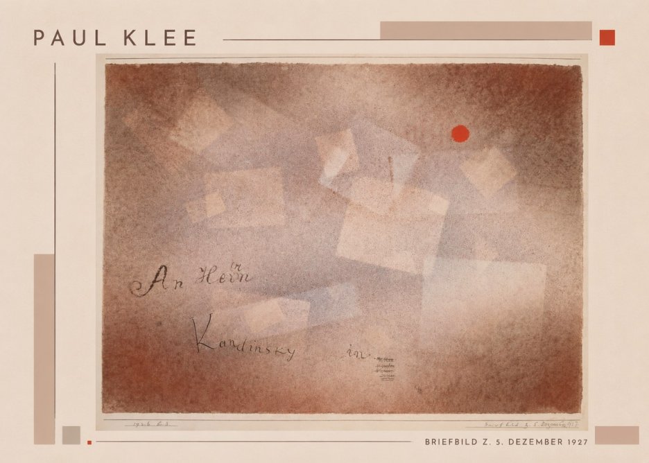 Paul Klee Briefbild Z. 5. Dezember 1927 No1 - Juliste