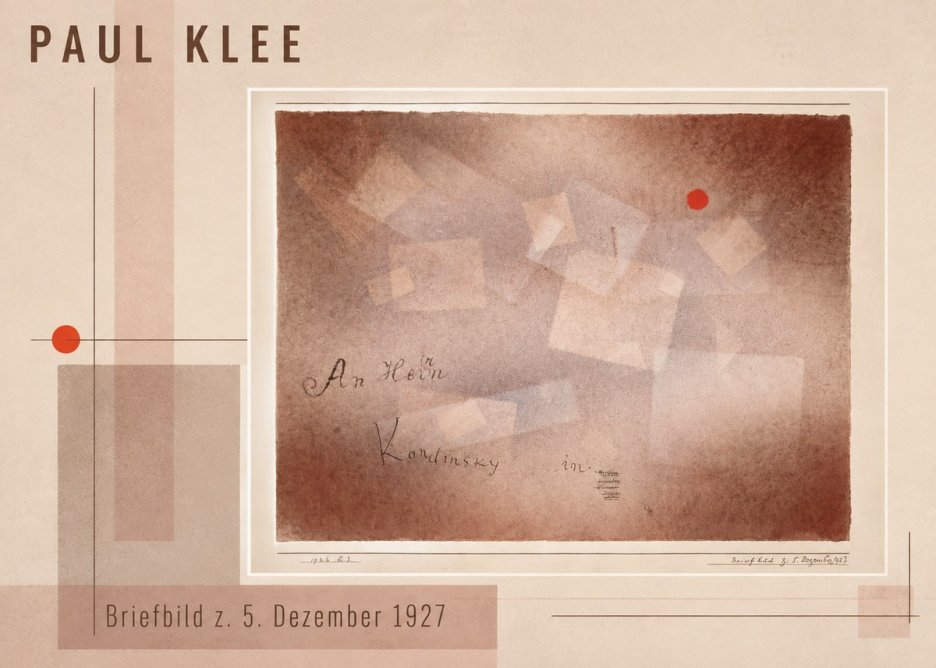 Paul Klee Briefbild Z. 5. Dezember 1927 No3 - Juliste