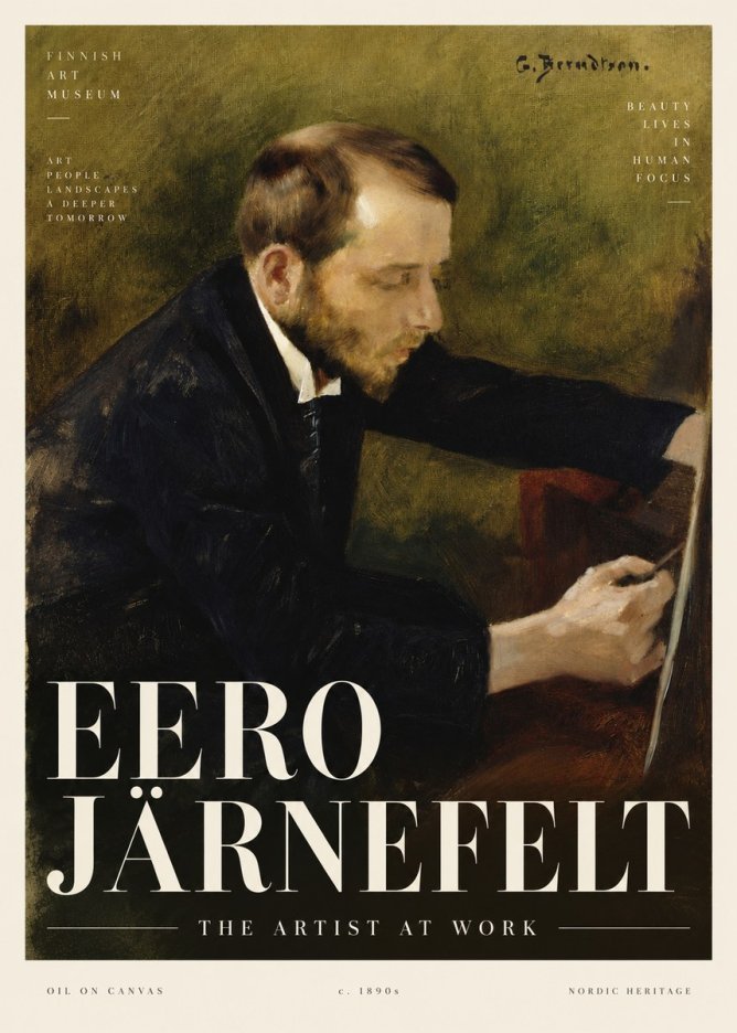 Eero Järnefelt Portrait of the Artist No4 - Juliste