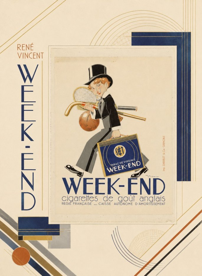 René Vincent Week-end No3 - Juliste