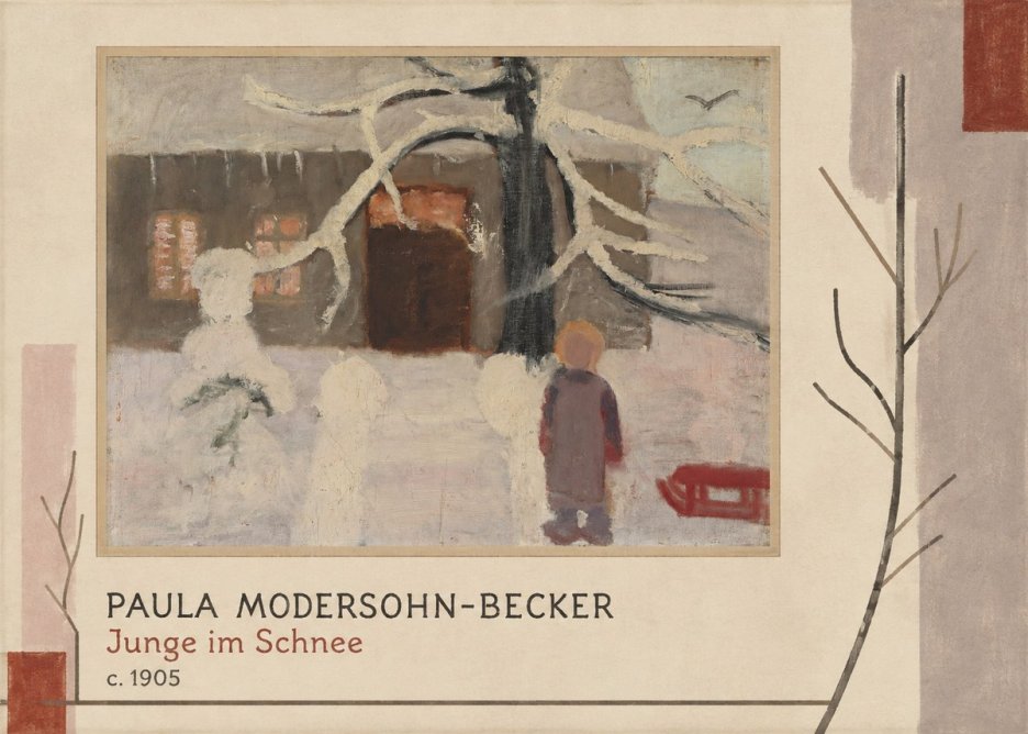 Paula Modersohn-Becker Junge Im Schnee No3 - Juliste
