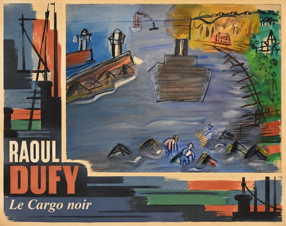 Raoul Dufy Le Cargo Noir No4 - Juliste