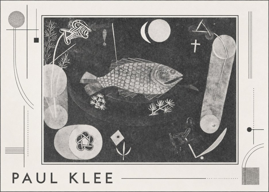 Paul Klee Abstract Fish No3 - Juliste