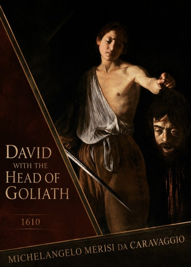Michelangelo Merisi da Caravaggio David with the Head of Goliath III No2 - Juliste