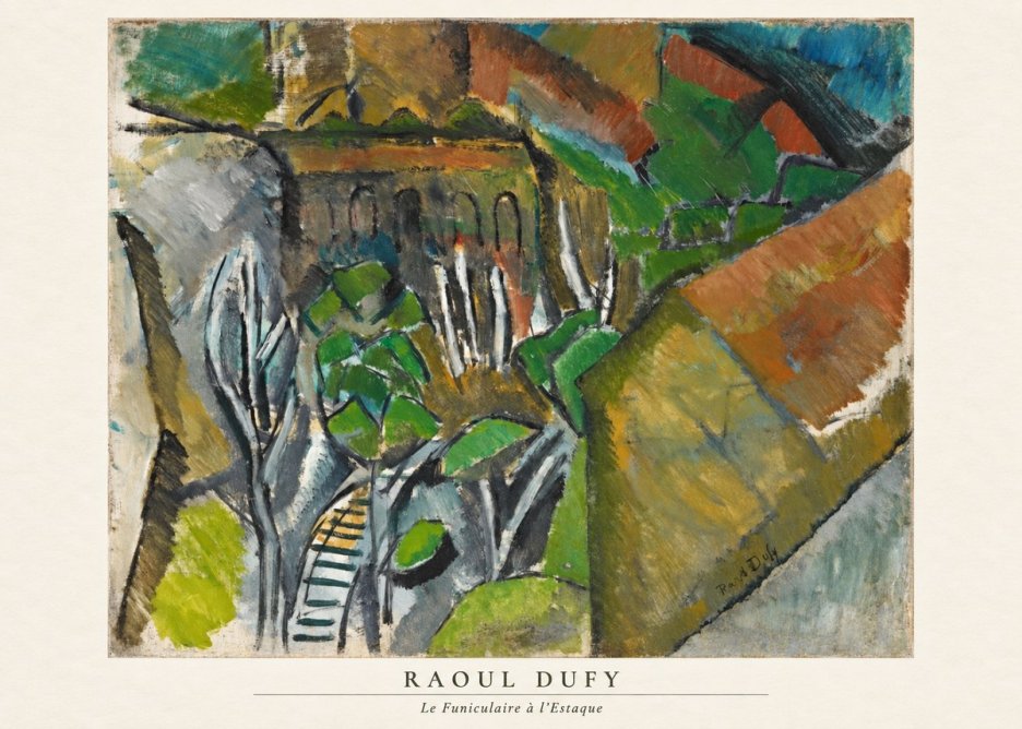 Raoul Dufy Le Funiculaire À L'estaque No6 - Juliste