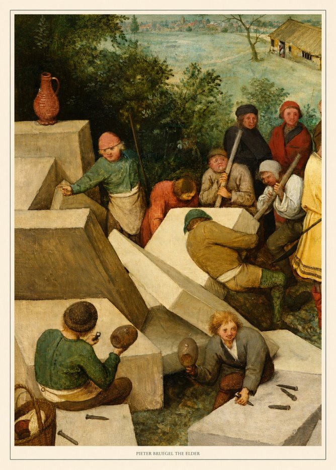 Pieter Bruegel The Tower of Babel V No6 - Juliste
