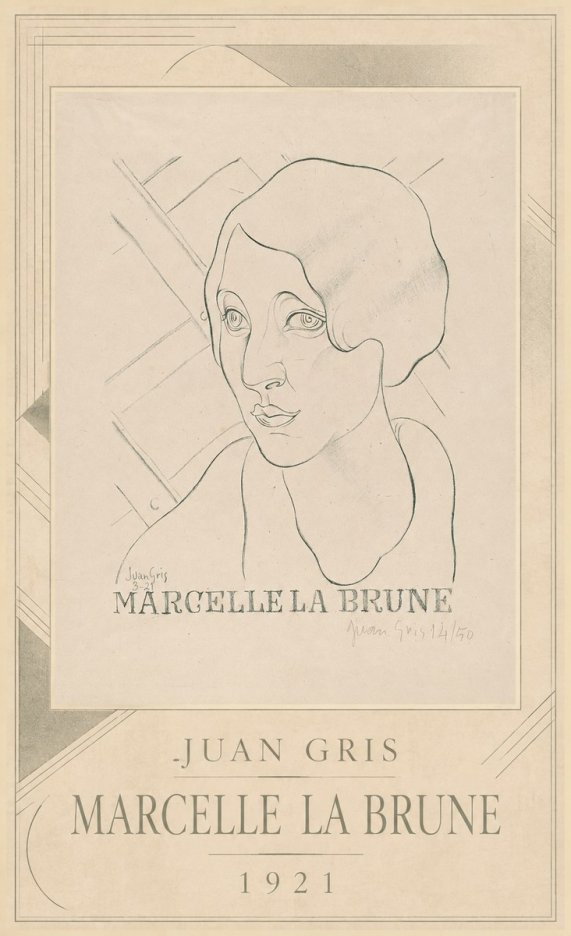 Juan Gris Marcelle La Brune II No3 - Juliste