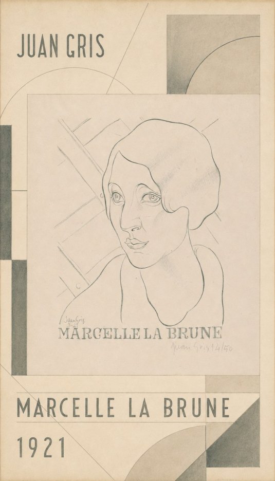 Juan Gris Marcelle La Brune II No4 - Juliste