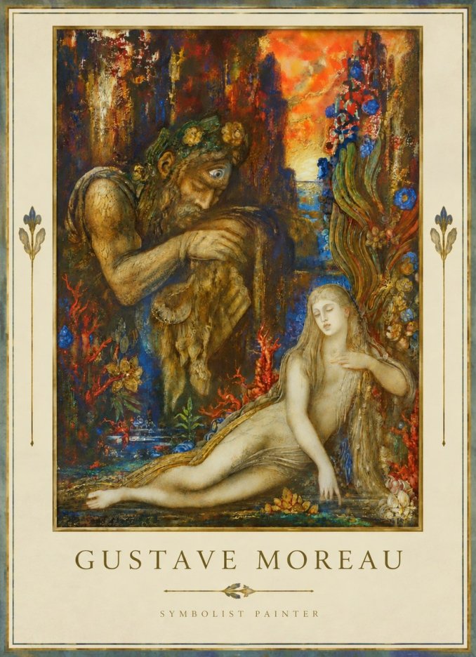 Gustave Moreau Galatea I No3 - Juliste