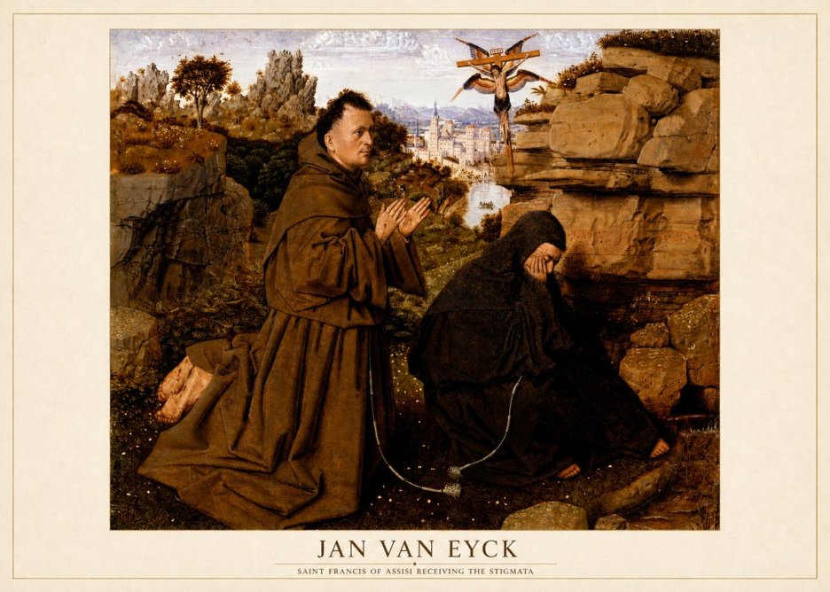 Jan van Eyck Saint Francis of Assisi Receiving the Stigmata No5 - Juliste