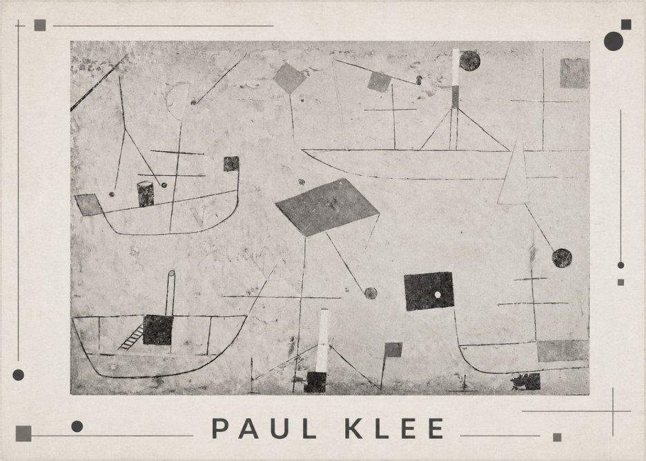 Paul Klee Seascape with Boats No1 - Juliste