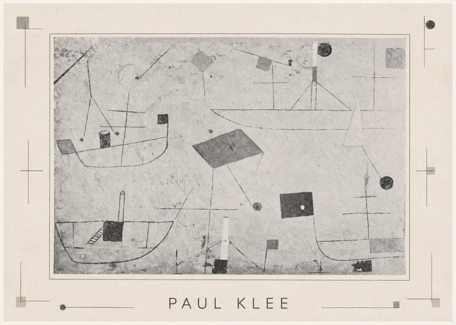 Paul Klee Seascape with Boats No3 - Juliste