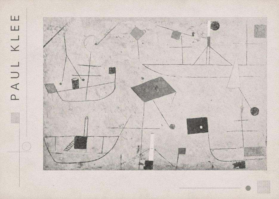 Paul Klee Seascape with Boats No4 - Juliste