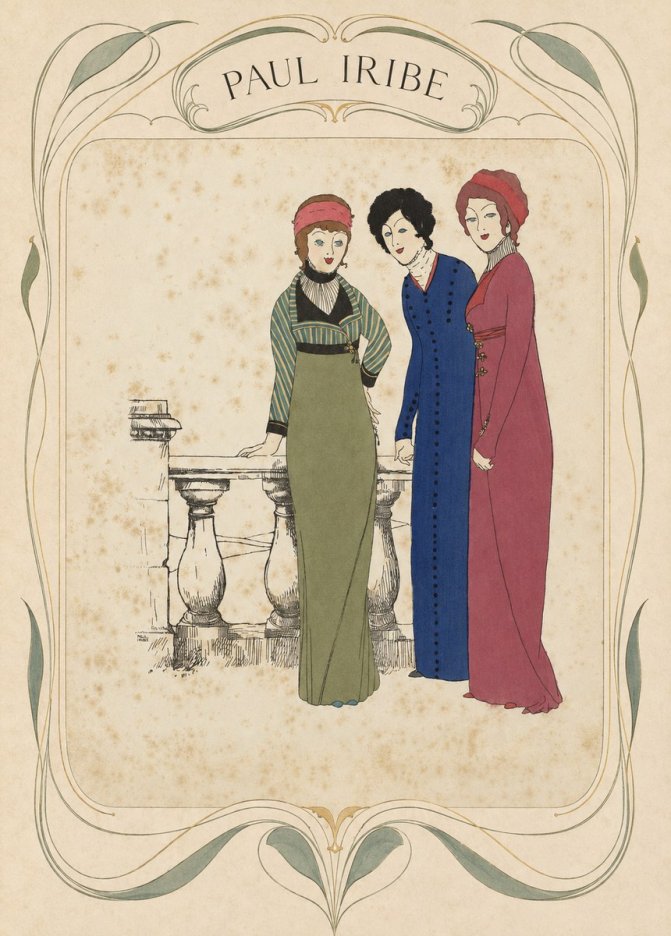 Paul Iribe Fashionable Ladies No4 - Juliste
