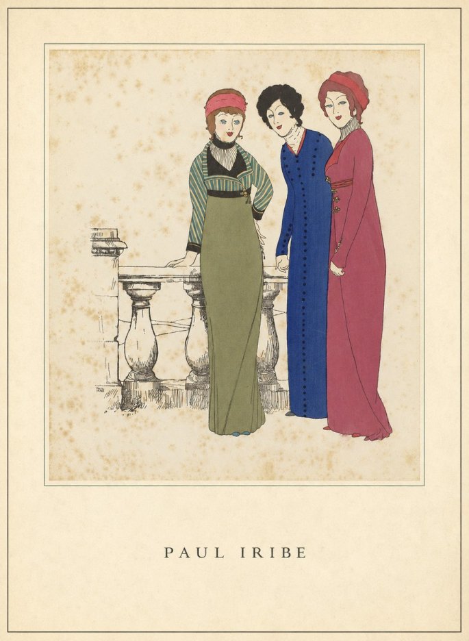 Paul Iribe Fashionable Ladies No5 - Juliste