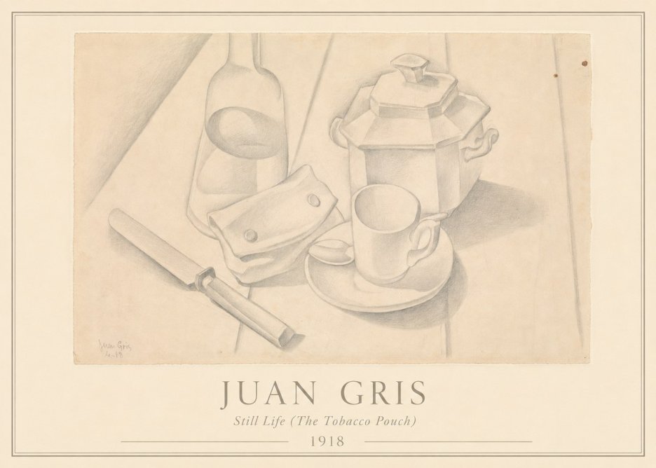 Juan Gris Still Life (the Tobacco Pouch) No3 - Juliste