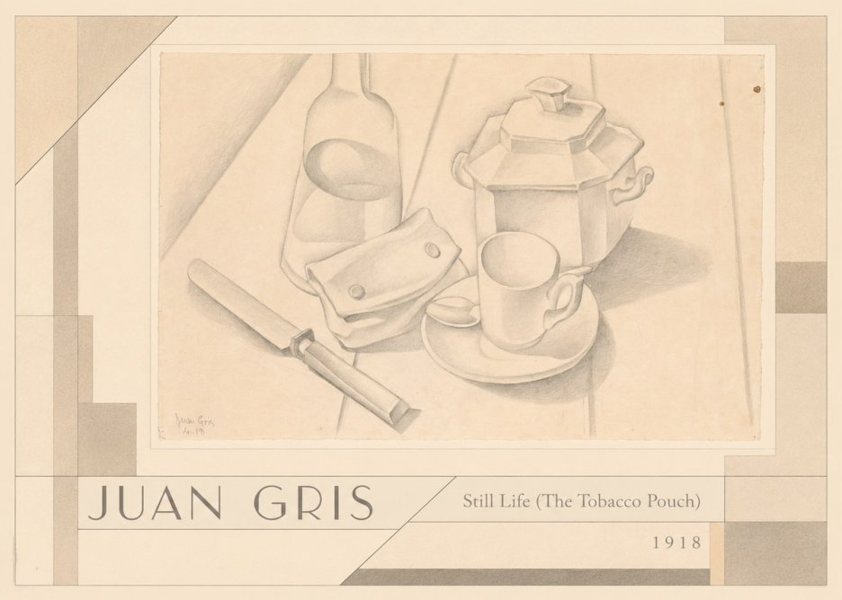 Juan Gris Still Life (the Tobacco Pouch) No4 - Juliste
