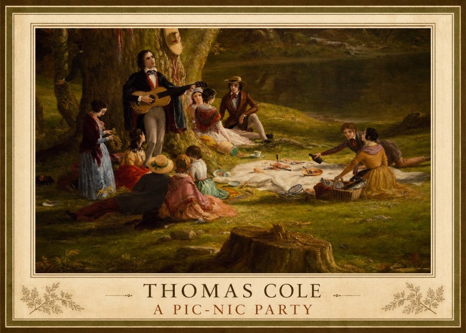 Thomas Cole A Pic-nic Party No4 - Juliste